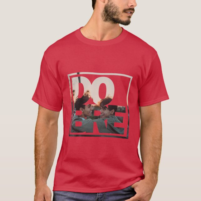 Dobre tvillingar retro t shirt (Framsida)