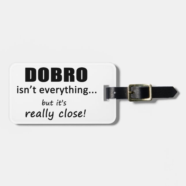 Dobro är inte allt bagagebricka (Horisontell Framsida)