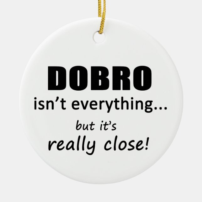 Dobro är inte allt julgransprydnad keramik (Framsidan)