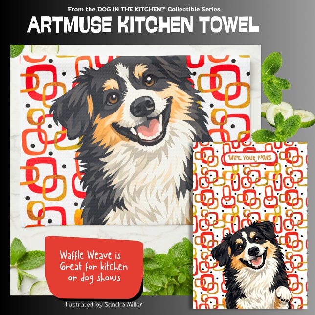 DOBRO- Aussie - ArtMuse Kitchen Towels  Kökshandduk (Skapare uppladdad)