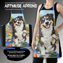 DOBRO Australian Shepherd  Heltrycksprintad förklä