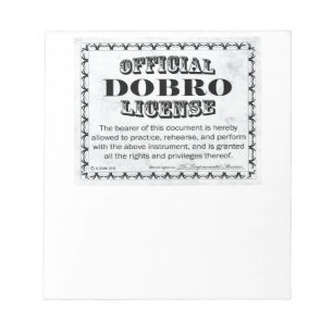 Dobro License Anteckningsblock