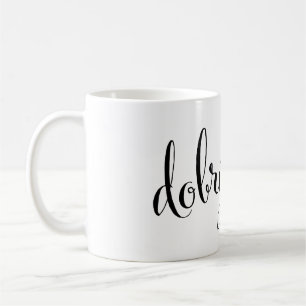 dobrý den Bra Morgon Tjeckiska Mugg