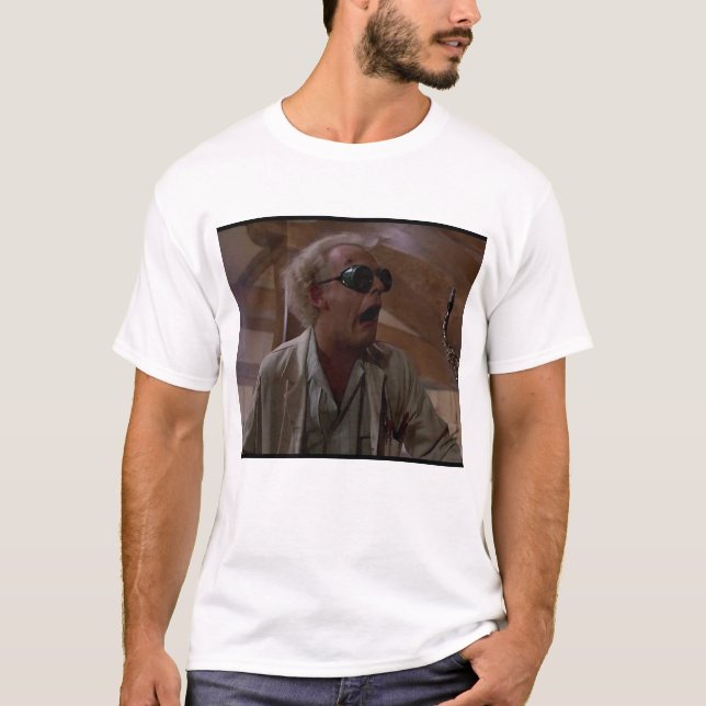 Doc-bruntbaksida till framtiden tee shirt (Framsida)
