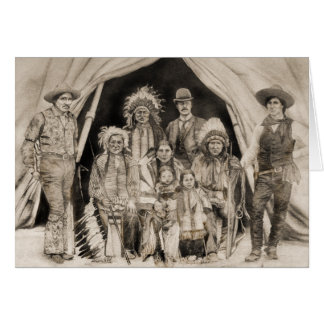 Doc Carvers Vilda western Show Hälsningskort