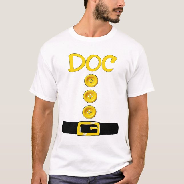Doc Dwarf Halloween Costume Färg Matching Doc Dwa T Shirt (Framsida)