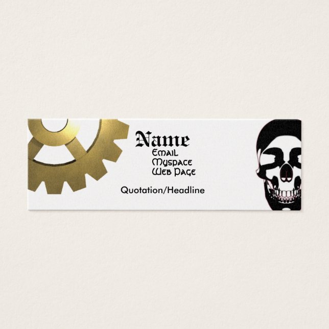 Doc Dynamo Litet Visitkort (Framsidan)