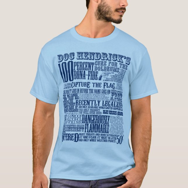 Doc Hendrick (blått) Tee Shirt (Framsida)