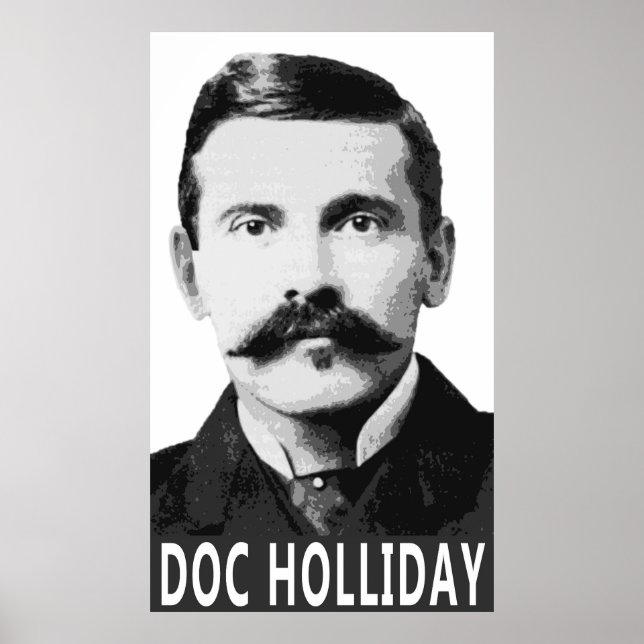 DOC HOLLIDAY GAMMALA VÄSTERN LEGEND POSTER (Framsidan)