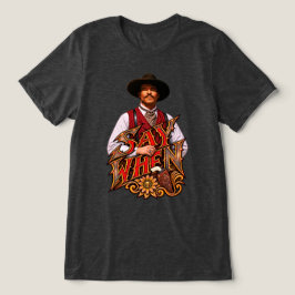 Doc Holliday Old West revolverman Västerländsk kon T Shirt