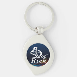DOC RICK KEYCHAIN SWIRL SILVERFÄRGAD NYCKELRING