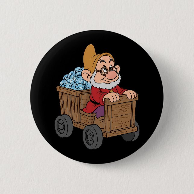 Doc Snow White Gruvbana Diamantkonst Knapp (Framsida)