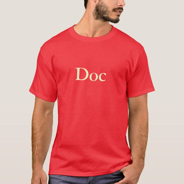 "Doc" T-Shirt (röd) (Framsida)
