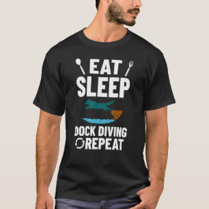 Dock Diving Hund Jumping Bassäng Board Training Sj T Shirt