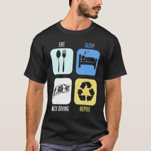 Dock Diving Hund Jumping Bassäng Board Training Sj T Shirt