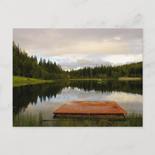 Dock på Marshall Sjö Vykort (Framsida)