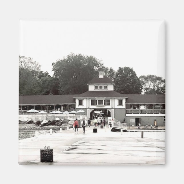 Dock View Lakeside Chautauqua, Ohio Magnet (Framsidan)