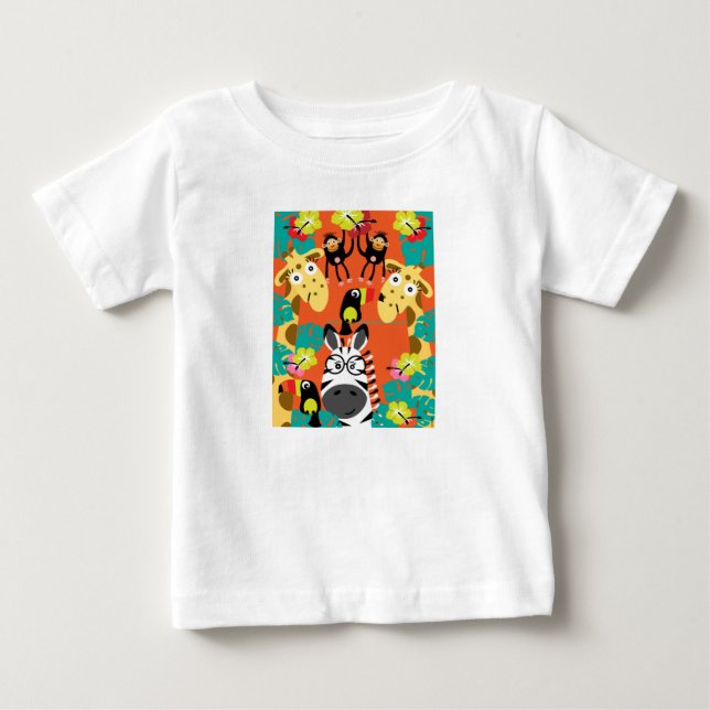 Docka djur i dagis t shirt (Framsida)