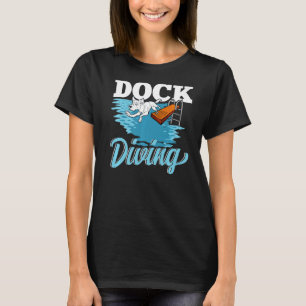 Docka dykning Hund-jumping i Vatten Hund Kärlek Pr T Shirt