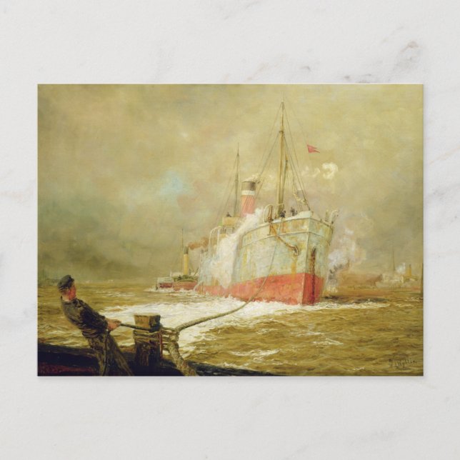 Docka en lastFrakt Vykort (Framsida)