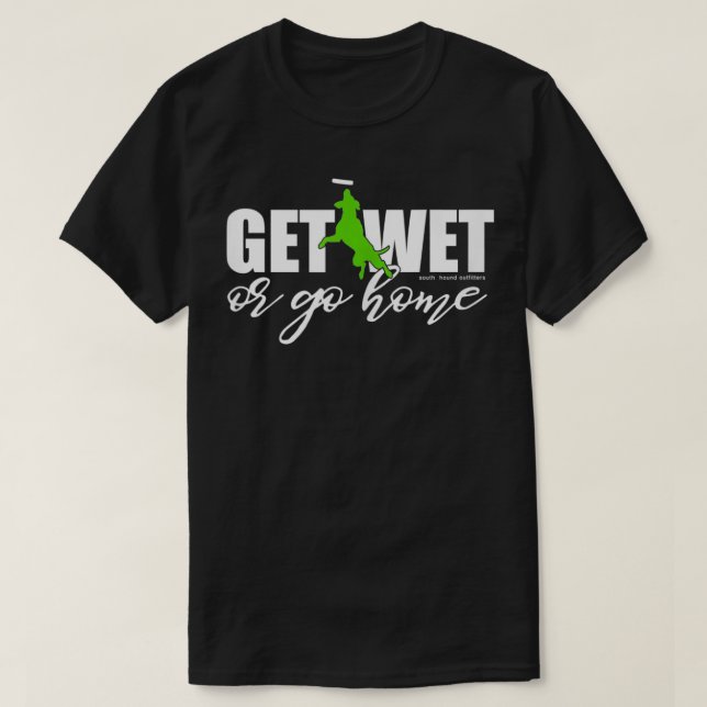 Docka Hund Hämta Blöt eller Gå hem T Shirt (Design framsida)