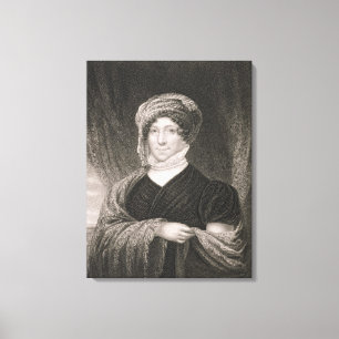 Docka Madison som inristas av John Francis Eugene Canvastryck
