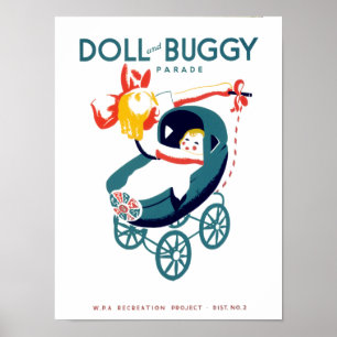 Docka- och Buggyparad Poster