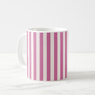 docka rosa randig rosa ränder kaffemugg