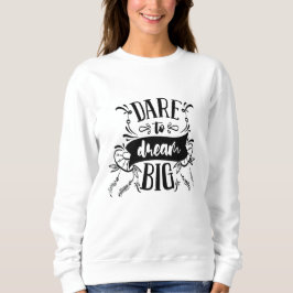 Docka till Dream Big Motivational Typography-citat T Shirt