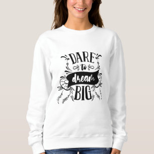 Docka till Dream Big Motivational Typography-citat T Shirt