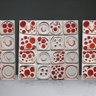 Dockad Faux Relief Glazed Contemporary Home Decor Kakelplatta