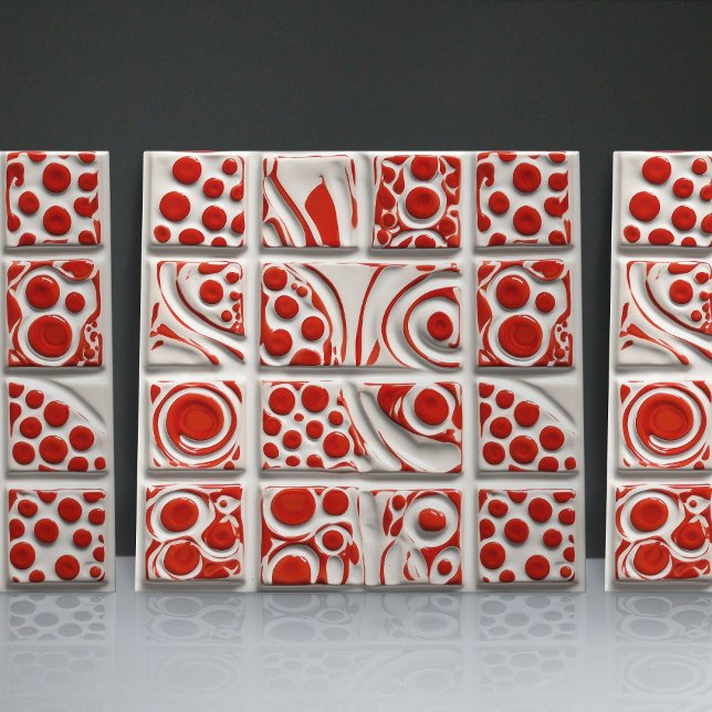 Dockad Faux Relief Glazed Contemporary Home Decor Kakelplatta (Skapare uppladdad)