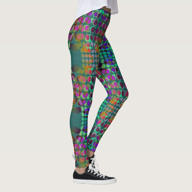 Dockad - Ordre Chaos Tapet färgad Leggings (Höger)