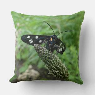 Dockad svart Tropical Butterfly Dekorativ kudde