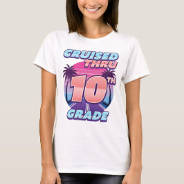 Dockad Thru 10:e Klass Studenten Girl T Shirt