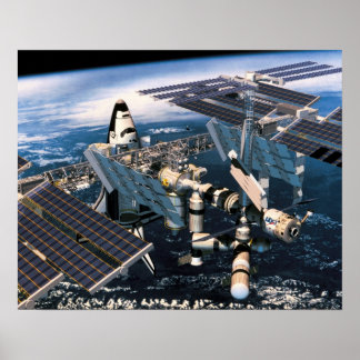 Dockad utrymmesskyttel poster