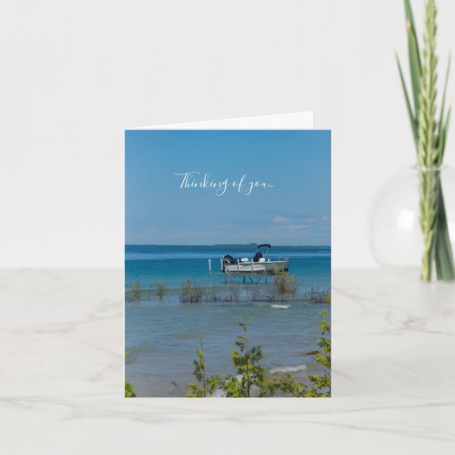 Dockad vid Mackinac-tänkande av ditt kort (Framsida)