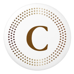 Dockade Guld-cirklar Modern Dots Glam Decor Knopp