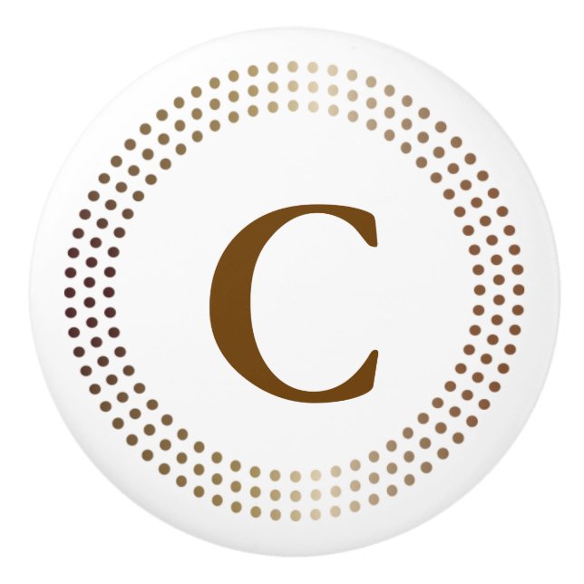 Dockade Guld-cirklar Modern Dots Glam Decor Knopp (Framsidan)