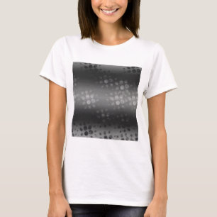 Dockade sprängämnen Mönster - Svart, Grått, vit T-shirt