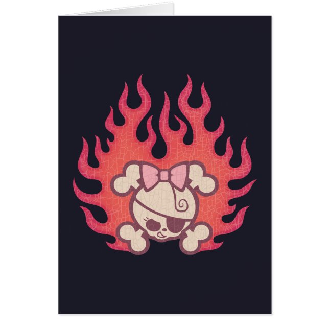 Dockan flammar hälsningskort (Framsidan)