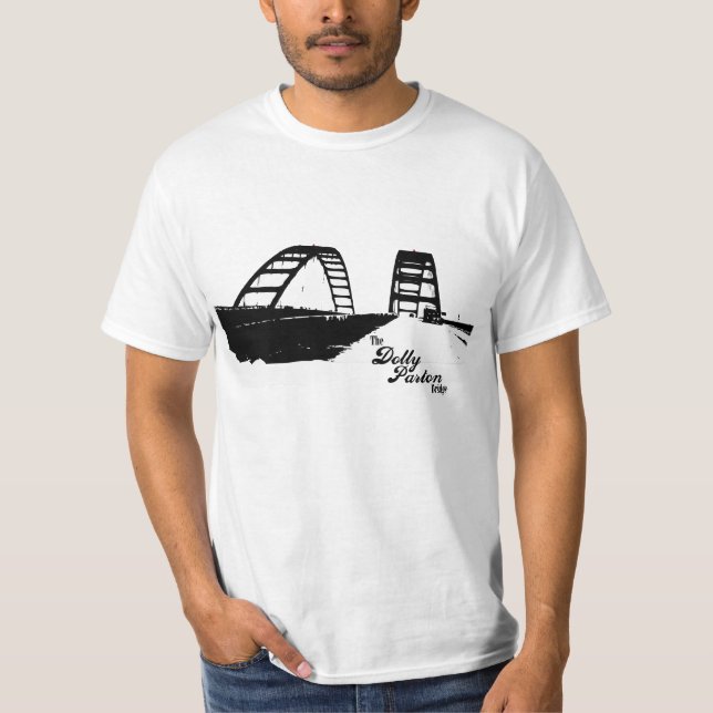 Dockan Parton överbryggar T-shirt (Framsida)