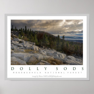 Dockan Sods vildmarkområde West Virginia Poster