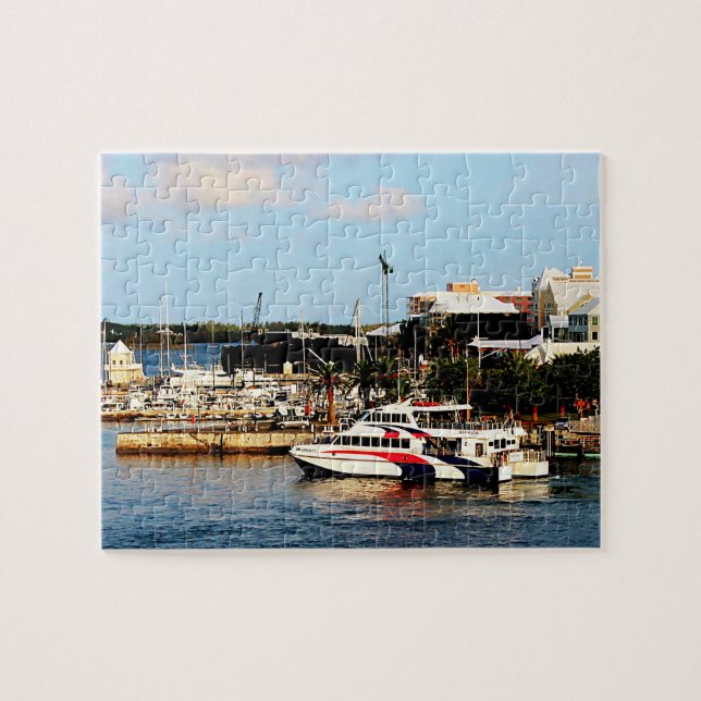 Dockan vid King's Wharf Bermuda Pussel (Horisontell)