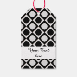 Dockar och fyrkanter/svart vitt + dina idéer presentetikett