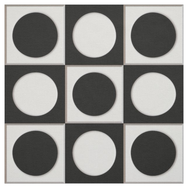 Dockar och fyrkanter/svart vitt + dina idéer tyg (Provkarta)