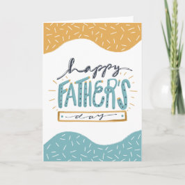 Dockeltypografi i Cute Lycklig Fars dag Kort