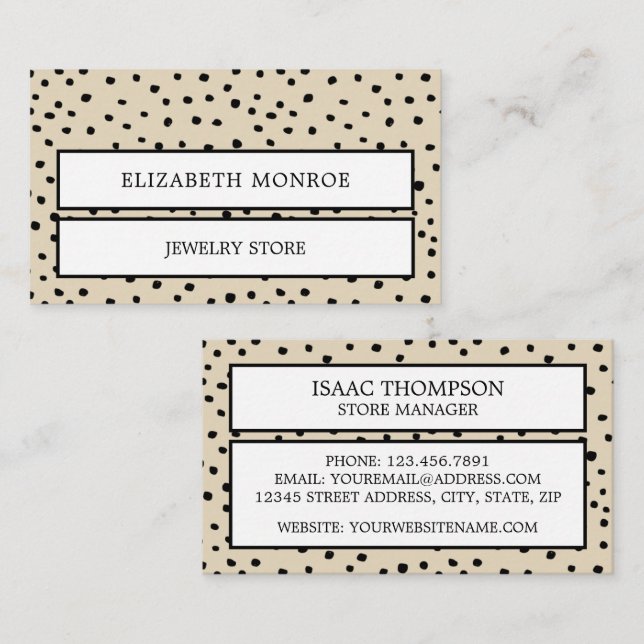 Docken Jeweler Visitkort (Fram/baksida)