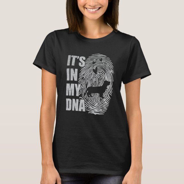 Docker DNA Hund Mamma Pappa Hund T Shirt (Framsida)