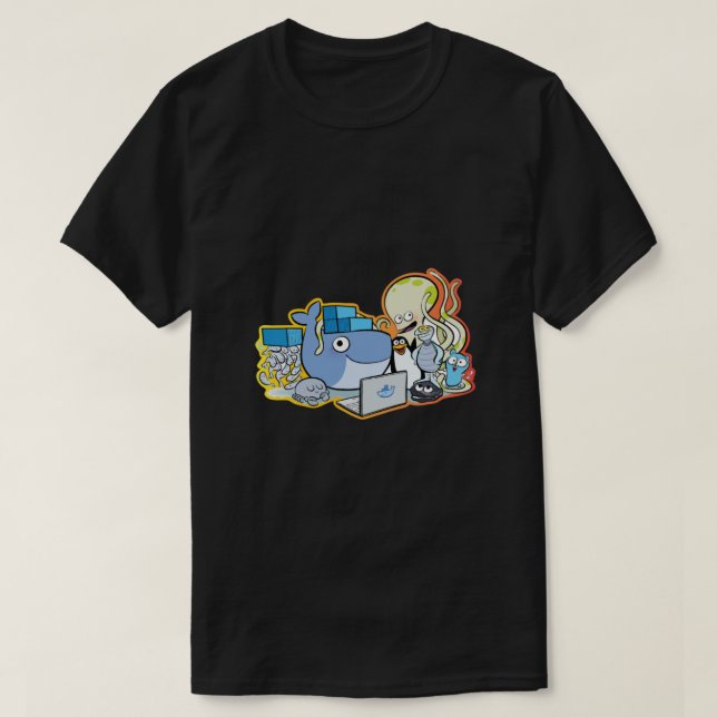 Docker-familj  t shirt (Design framsida)